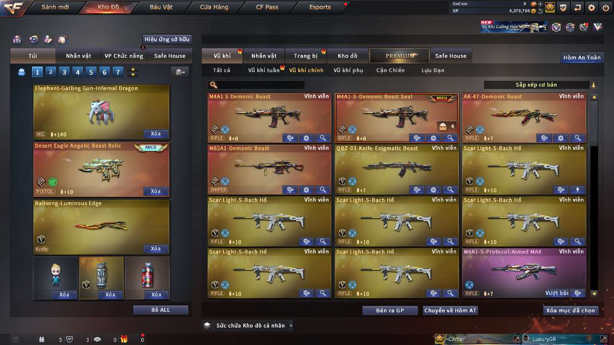 shop acc cf uy tin gia re